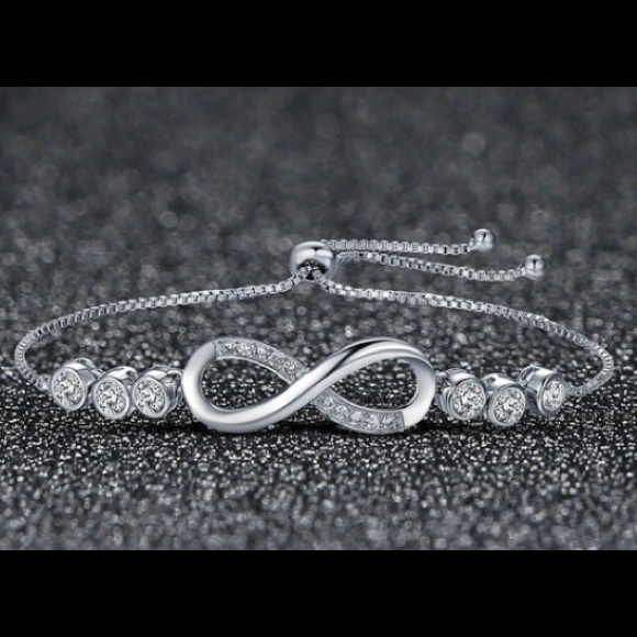 🆕 Platinum over sterling silver cz bracelet. - Picture 1 of 3